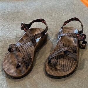 Chaco Men's Brown and Black Sandals